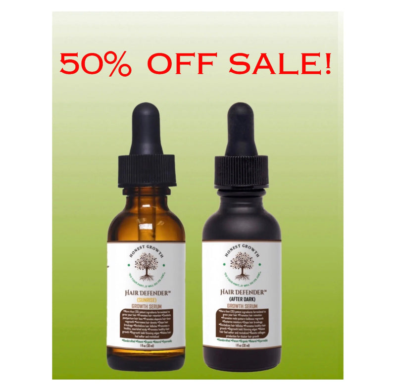 50% Off!  Buy Sunrise &  Get After-Dark 1/2 Price   -  Rated #1 for: •Alopecia •Growth/Retention •Edges •Postpartum Hair Loss •Bald Spots  & More! www.HonestGrowthLLC.com